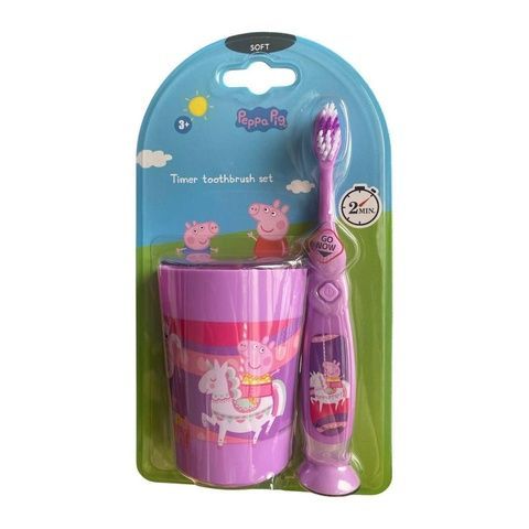 Набор для детей (стаканчик+щетка с таймером) Timer Toothbrush Set Paw Patrol СИРЕНЕВЫЙ c22-2bi фото