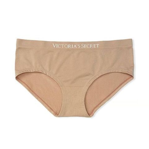 Трусики-хипстер женские с микрофибры Victoria's Secret Seamless Hiphugger Panty бежевые pds-shn-cxf фото