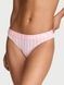 Трусики-стринги женские хлопковые с&nbsp;логотипом Victoria's Secret Exploded Logo Cotton Thong розовые  9sf-zw9-hbv фото 1