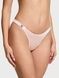 Трусики-стрінги люксові зі стразами Victoria's Secret Scattered Shine Strap Smooth Thong Panty пудрові mtz-l6y-tnj фото 1