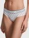 Трусики-хипстер женские Victoria's Secret Logo Cotton Hiphugger Panty белые u7d-qlt-mbu фото 1