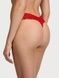 Трусики-стринги женские кружевные Victoria's Secret Lace Thong Panty красные scr-j66-gq0 фото 2