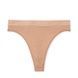 Трусики-стринги с высокой посадкой Victoria's Secret Logo Cotton High-Waist Thong Panty бежевые 9j8-mjp-jd7 фото 1