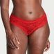 Трусики-чики женские кружевные Victoria's Secret Lace-Up Cheeky Panty красные 33z-zzy-mrr фото 1
