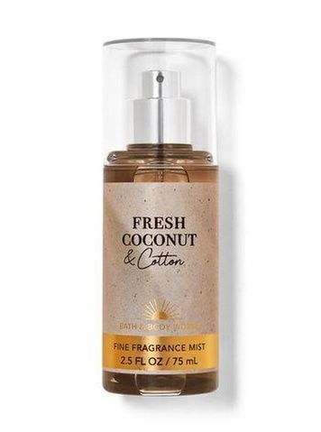 FRESH COCONUT & COTTON - парфюмированный мини-мист для тела Bath&Body Works, 75 мл 6ii-3b7 фото