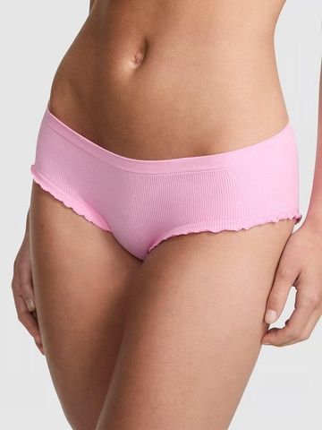 Трусики-хипстер женские с микрофибры PINK Victoria's Secret Seamless Hiphugger Panty розовые azw-zpu-3mt фото