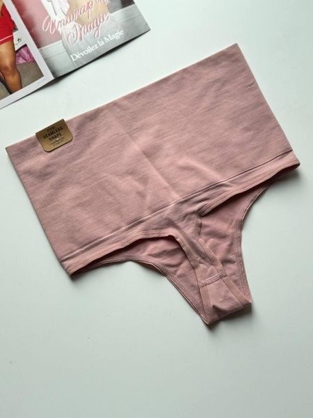 Трусики-стринги с утяжкой черные PINK Victoria's Secret Seamless Shape пудровые wnl-jkh-b3t фото