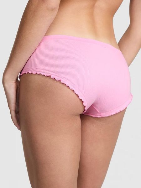 Трусики-хипстер женские с микрофибры PINK Victoria's Secret Seamless Hiphugger Panty розовые azw-zpu-3mt фото