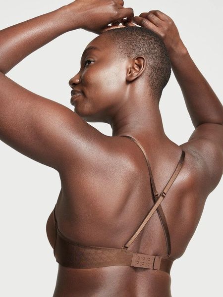 Бюстгальтер с пуш-ап Victoria's Secret Bare Every-Way Strapless Bra коричневый 4n2-qrd-t8b фото