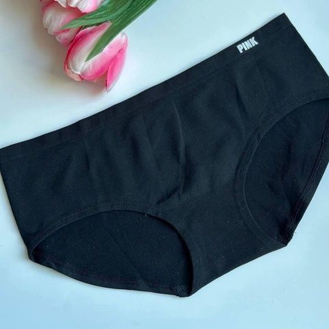 Трусики-бикини женские с микрофибры Victoria's Secret Seamless Bikini Panty черные 1jd-9eg-2b9 фото