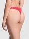 Трусики-стрінги жіночі бавовняні PINK Victoria's Secret Logo Cotton High-Leg Thong Panty коралові mly-i5p-dcc фото 2