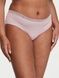 Трусики-хипстер женские Victoria's Secret Logo Cotton Lace-Waist Hiphugger Panty сиреневые lqg-kv1-vah фото 2