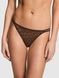 Трусики-чіки жіночі мереживні PINK Victoria's Secret Dot Mesh Cheeky Panty коричневі i3k-xig-6oi фото 2