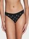 Трусики-стрінги жіночі з мікрофібри Victoria's Secret Seamless Thong Panty чорні i0v-ecf-jkt фото 3