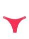 Трусики-стрінги жіночі бавовняні PINK Victoria's Secret Logo Cotton High-Leg Thong Panty коралові mly-i5p-dcc фото 3