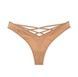 Трусики-стринги женские люксовые Victoria's Secret Strappy Back High-Leg Thong Panty бежевые cab-he9-hkj фото 1