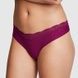 Трусики-стринги женские бесшовные PINK Victoria's Secret No-Show Thong Panty бордовые 1qi-fgw-ntk фото 3