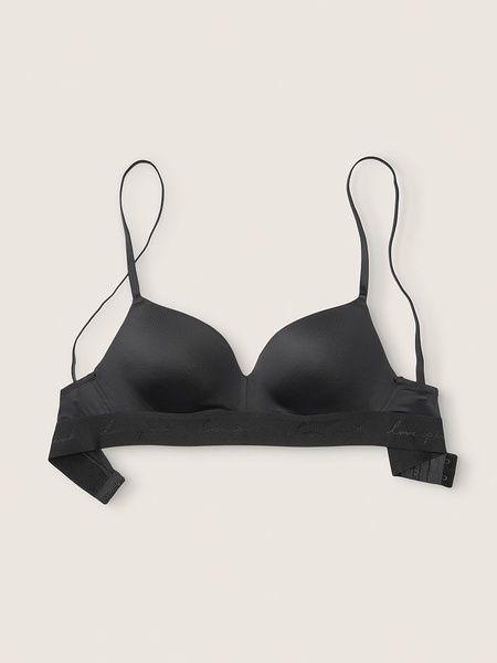 Бюстгальтер с пуш-ап Victoria's Secret Lightly-Lined Wireless Bra черный jdt-0zb-lh6 фото