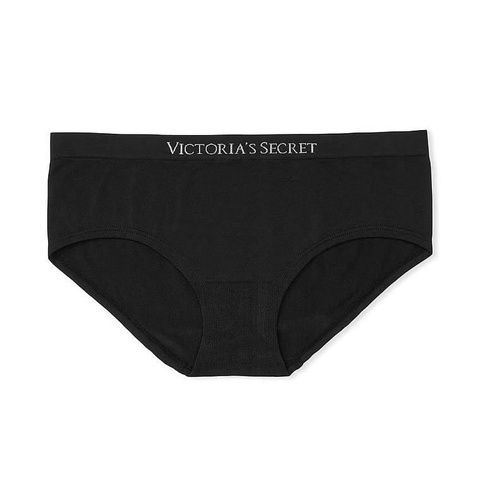 Трусики-хипстер женские с микрофибры Victoria's Secret Seamless Hiphugger Panty черные n3m-siu-8gi фото