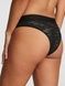 Трусики-бразилиана женские кружевные PINK Victorias Secret Wink Logo High-Cut Brazilian Panty черные 86q-slu-og5 фото 3