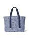 Сумка-шоппер синяя Pink Victoria's Secret Reversible Canvas Tote Bag 32c-i09 фото 2