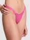 Трусики-стрінги бавовняні PINK Victoria's Secret Logo Cotton Shine Micro Thong Panty рожеві 20q-yve-es2 фото 1