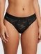 Трусики-бразилиана женские кружевные PINK Victorias Secret Wink Logo High-Cut Brazilian Panty черные 86q-slu-og5 фото 1