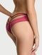 Трусики-чики жіночі люксові Victoria's Secret Strappy-Back Ring Hardware Cheeky Panty бордові  xyb-n6l-91l фото