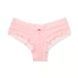 Трусики-чики женские кружевные Victoria's Secret Lace-Up Cheeky Panty пудровые ufo-x5m-qq8 фото 1