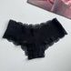 Трусики-чики женские хлопковые с кружевом PINK Victoria's Secret черные egz-url-jjq фото 1