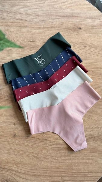 Трусики-стринги женские бесшовные Victoria's Secret No-Show Thong Panty синие 8rp-tkr-phn фото