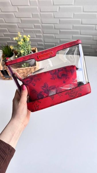 Косметичка 2 в 1 красная с узором Victoria's Secret 9i0-550 фото