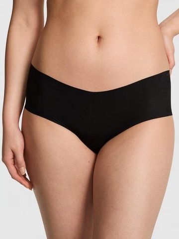 Трусики-чики женские бесшовные PINK Victoria's Secret No-Show Cheeky Panty черные  cvx-u4c-zfe фото