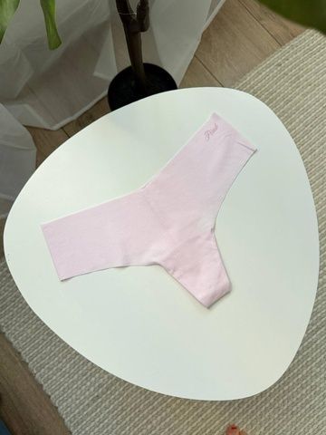 Трусики-стринги женские бесшовные Victoria's Secret No-Show Thong Panty розовые  0q2-zg7-qgx фото