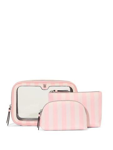 Косметичка 3 в 1 розовая Victoria's Secret 3-Piece Makeup Bag a24-827 фото