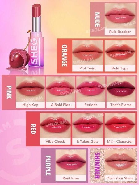 Помада для губ глянцевая Sheglam Mirror Kiss High-Shine Lipstick 2.9 г That's Fierce ykx-75m-u6a фото