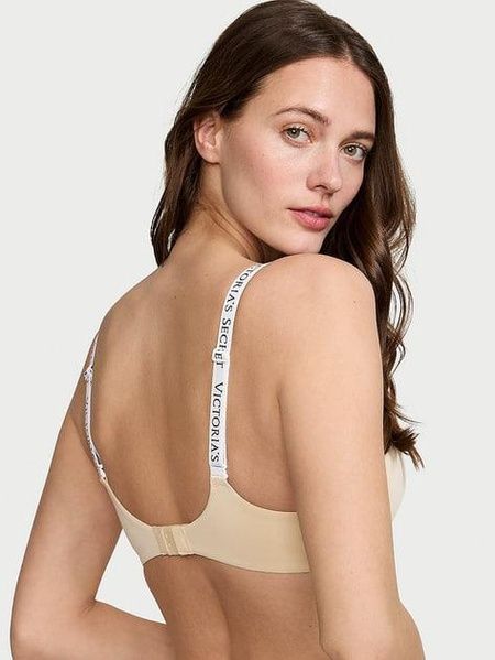 Бюстгальтер без пуш-ап Victoria's Secret Lightly-Lined Wireless Bra бежевый 32B(70B) xjq-yzq-g43 фото