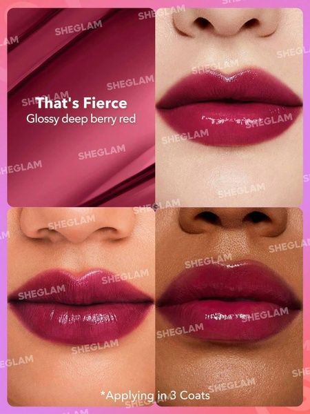 Помада для губ глянцевая Sheglam Mirror Kiss High-Shine Lipstick 2.9 г That's Fierce ykx-75m-u6a фото