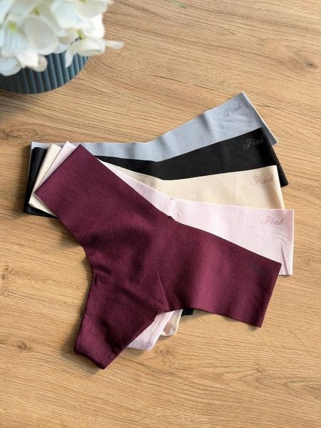 Трусики-стринги женские бесшовные Victoria's Secret No-Show Thong Panty розовые  0q2-zg7-qgx фото