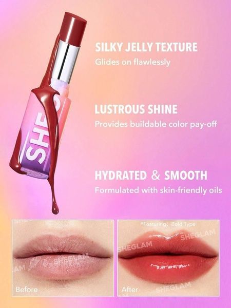 Помада для губ глянцевая Sheglam Mirror Kiss High-Shine Lipstick 2.9 г That's Fierce ykx-75m-u6a фото