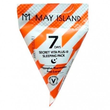 Ночная маска осветляющая May Island 7 Days Secret Vita Plus-10 Sleeping Pack, 5 г 900100026001 фото