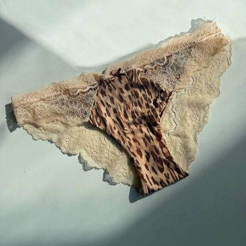 Трусики-чики женские люксовые Victoria's Secret леопардовые 95a-48i фото