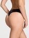 Трусики-стринги жіночі безшовні Victoria's Secret No Show Strappy Thong Panty чорні 84s-qwr-ba5 фото 2