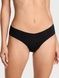 Трусики-стринги жіночі безшовні Victoria's Secret No Show Strappy Thong Panty чорні 84s-qwr-ba5 фото 1