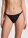 Трусики-чіки жіночі мереживні PINK Victoria's Secret Dot Mesh Cheeky Panty чорні suf-cy2-a77 фото 4