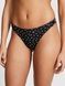 Трусики-стринги женские хлопкове PINK Victoria's Secret Logo Cotton High-Leg Thong черные lx3-u34-xum фото 3