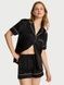 Піжама сатинова чорна (шорти +сорочка) Victoria's Secret Glazed Satin Short Pajama Set g1z-cgz-coz фото 1