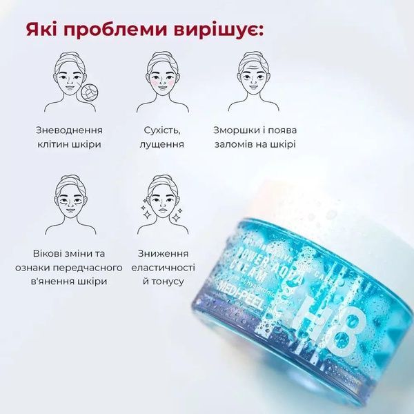 Крем для лица капсульный увлажняющий Medi-Peel Power Aqua Cream с пептидами 50 мл 260-90c фото