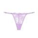 Стринги люксовые кружевные на регулируемых резинках, сиреневые Victoria's Secret Fishnet Lace V-String Panty О r2w-oq4-qqz фото 1