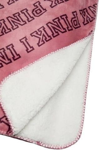 Плед розовый Victoria's Secret Cozy Plush Blanket 27203545 фото